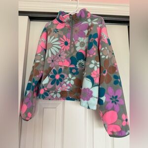 Athletic Works - cropped fleece quarter zip